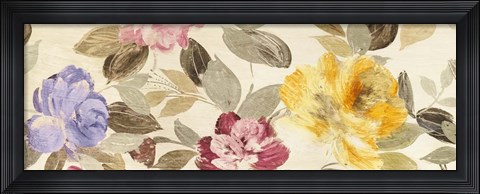 Framed Velvet Flowers Parade Print