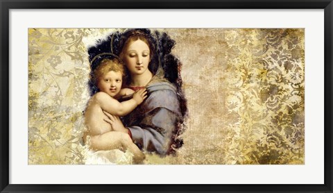 Framed Madonna del Candelabro (after Raffaello) Print