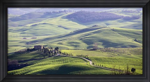 Framed Road in Tuscany Print