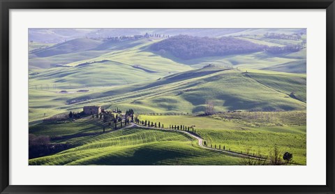 Framed Road in Tuscany Print