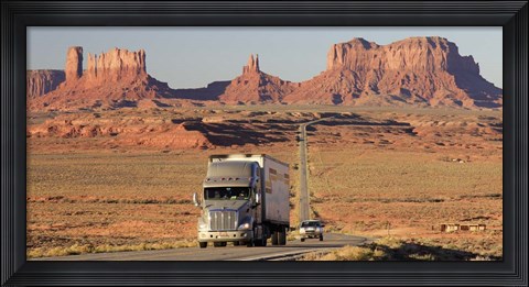 Framed Highway, Monument Valley, USA Print