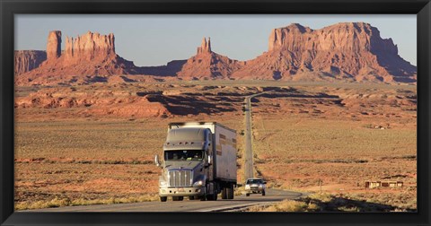 Framed Highway, Monument Valley, USA Print
