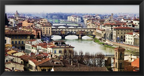 Framed Ponte Vecchio, Florence Print