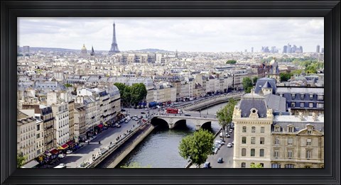 Framed View of Paris Print