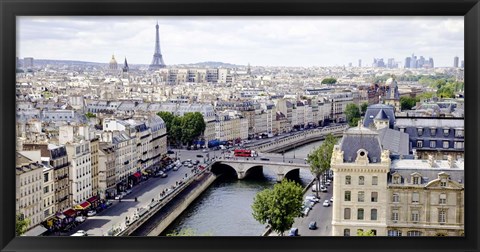 Framed View of Paris Print