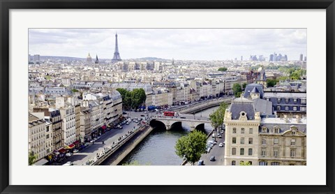 Framed View of Paris Print