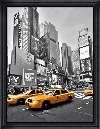 Framed Times Square Traffic Print