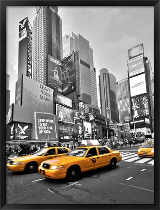 Framed Times Square Traffic Print