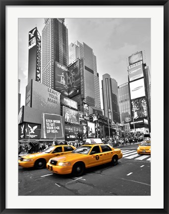 Framed Times Square Traffic Print