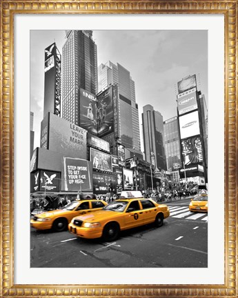 Framed Times Square Traffic Print