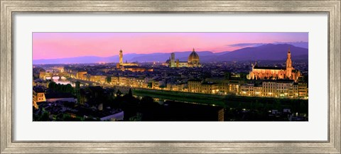 Framed Florence at Night Print