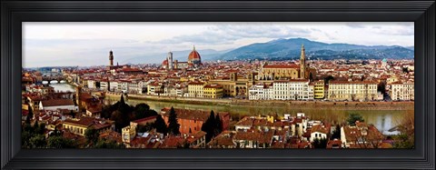 Framed Panoramic View of Florence Print