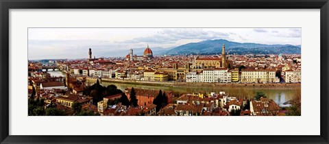 Framed Panoramic View of Florence Print