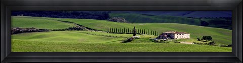 Framed villa in Tuscany Print