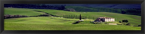 Framed villa in Tuscany Print