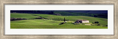 Framed villa in Tuscany Print