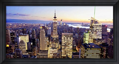 Framed Aerial View of Manhattan, NYC 2 Print