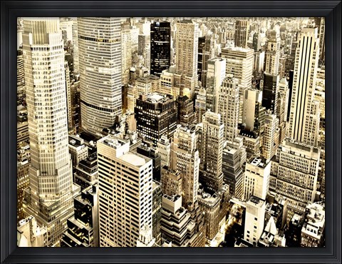 Framed Skycrapers in Manhattan, NYC Print