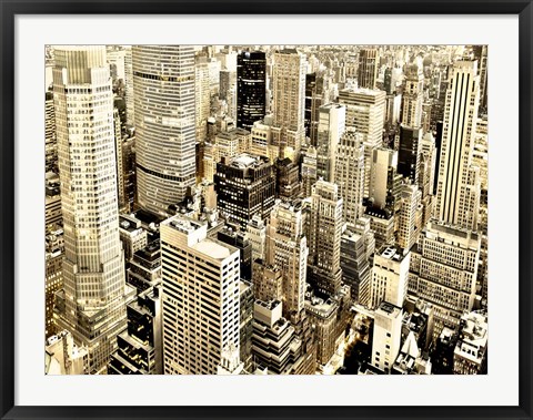 Framed Skycrapers in Manhattan, NYC Print