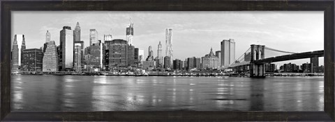 Framed Manhattan and Brooklyn Bridge, NYC 1 Print