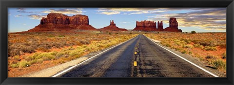 Framed Road to Monument Valley, Arizona Print