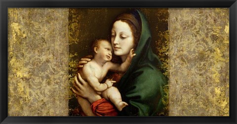 Framed Holy Virgin (Italian school) Print