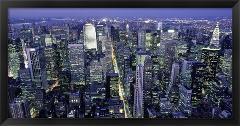 Framed Fifth Avenue and Midtown Manhattan, NYC Print