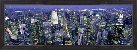 Framed Fifth avenue and Midtown Manhattan, NYC (detail) Print