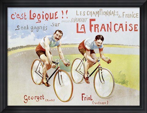 Framed Cycles Diamant, 1906 Print