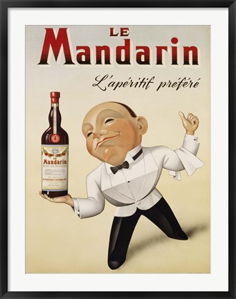 Framed Le Mandarin L&#39;Aperitif Prefere, 1932 Print