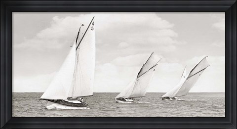 Framed Sloops Racing, 1926 Print