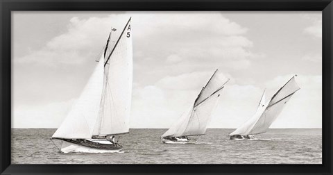 Framed Sloops Racing, 1926 Print