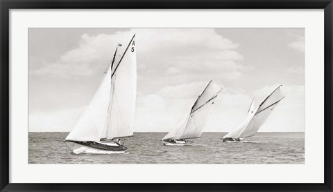 Framed Sloops Racing, 1926 Print