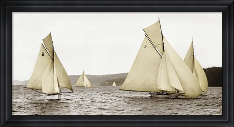 Framed Sloops Racing, 1926 Print