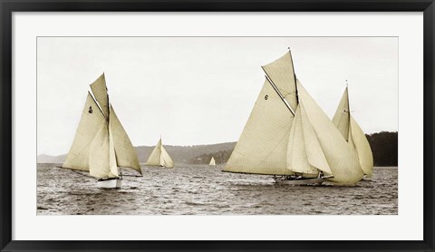 Framed Sloops Racing, 1926 Print