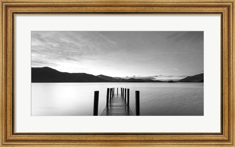Framed Twilight on Lake, UK Print
