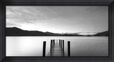 Framed Twilight on Lake, UK Print