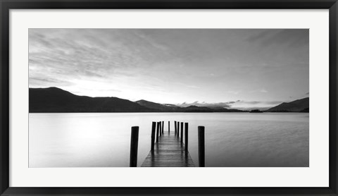 Framed Twilight on Lake, UK Print