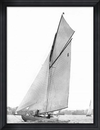 Framed Sailing in Sydney Harbour Print