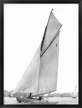 Framed Sailing in Sydney Harbour Print