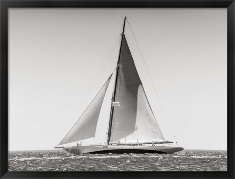 Framed Classic  Racing Sailboat Print