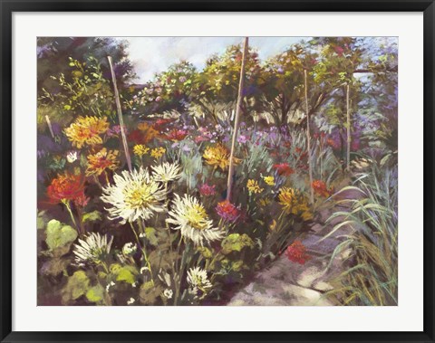 Framed Dusk in the Walled Garden Print