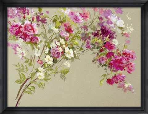 Framed Garden of the Rose I Print