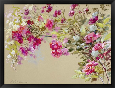 Framed Garden of the Rose II Print