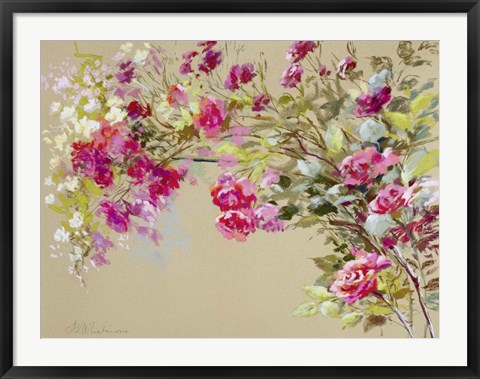 Framed Garden of the Rose II Print