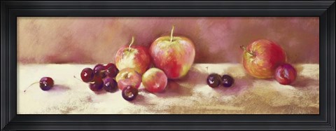 Framed Cherries and Apples Print