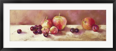 Framed Cherries and Apples Print