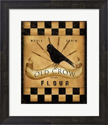 Framed Old Crow Flour Print