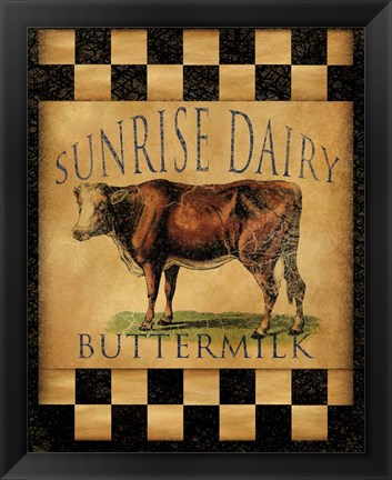 Framed Sunrise Dairy Print