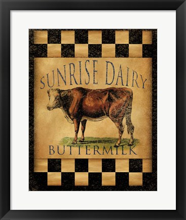 Framed Sunrise Dairy Print